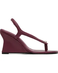 Paris Georgia Burgundy Valentina Wedge Heeled Sandals Marmount