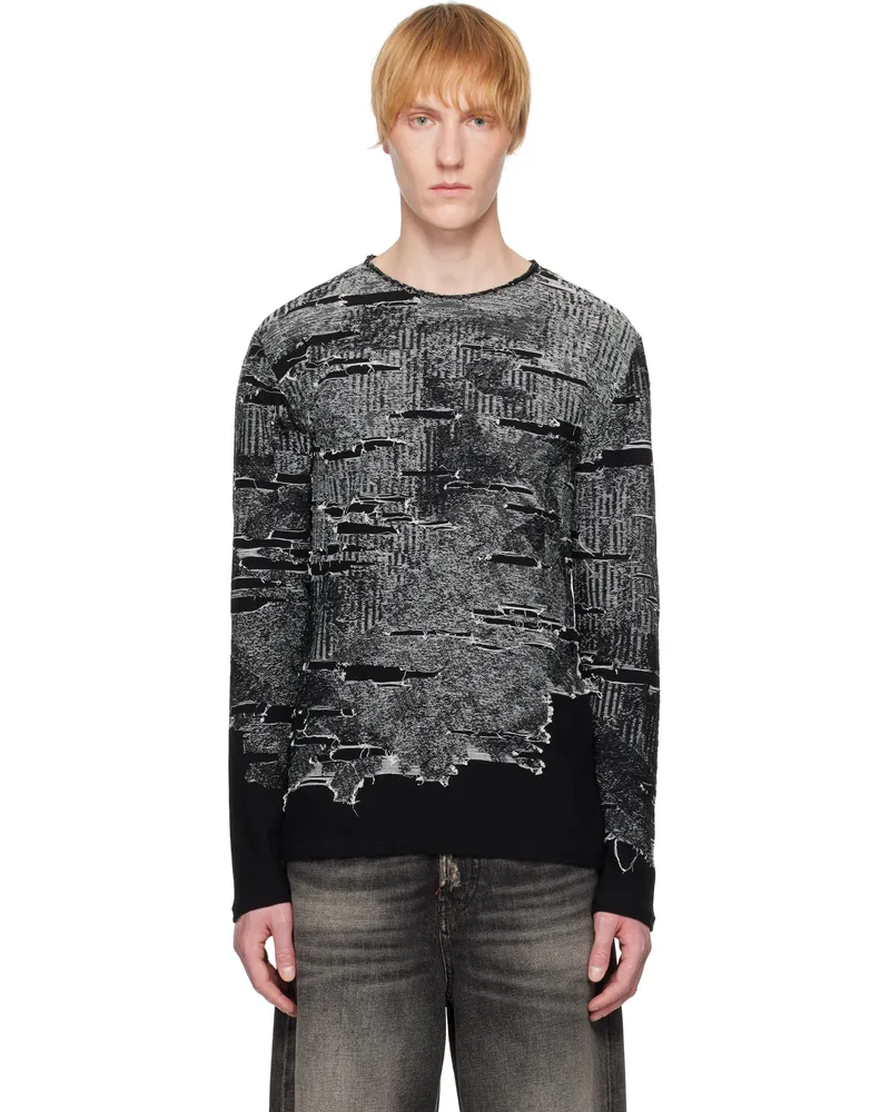 Diesel Black & Gray K-Cadmo Sweater 900