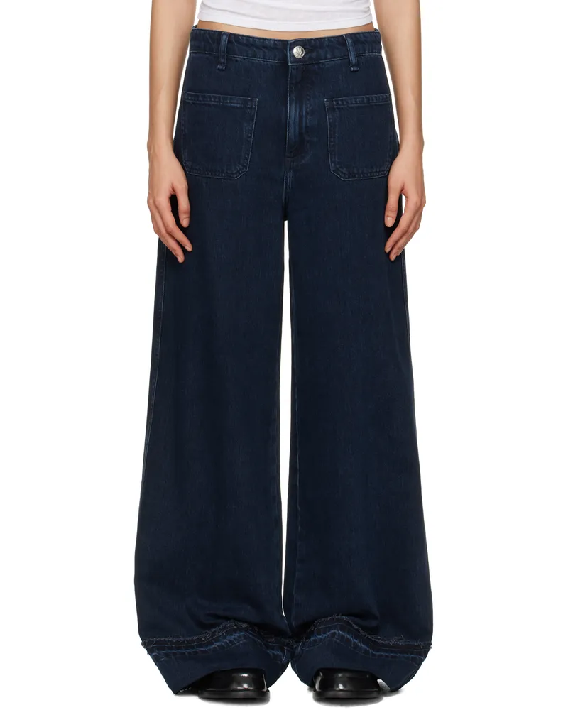 Rag & Bone Blue Marina Full-Length Jeans Elenna