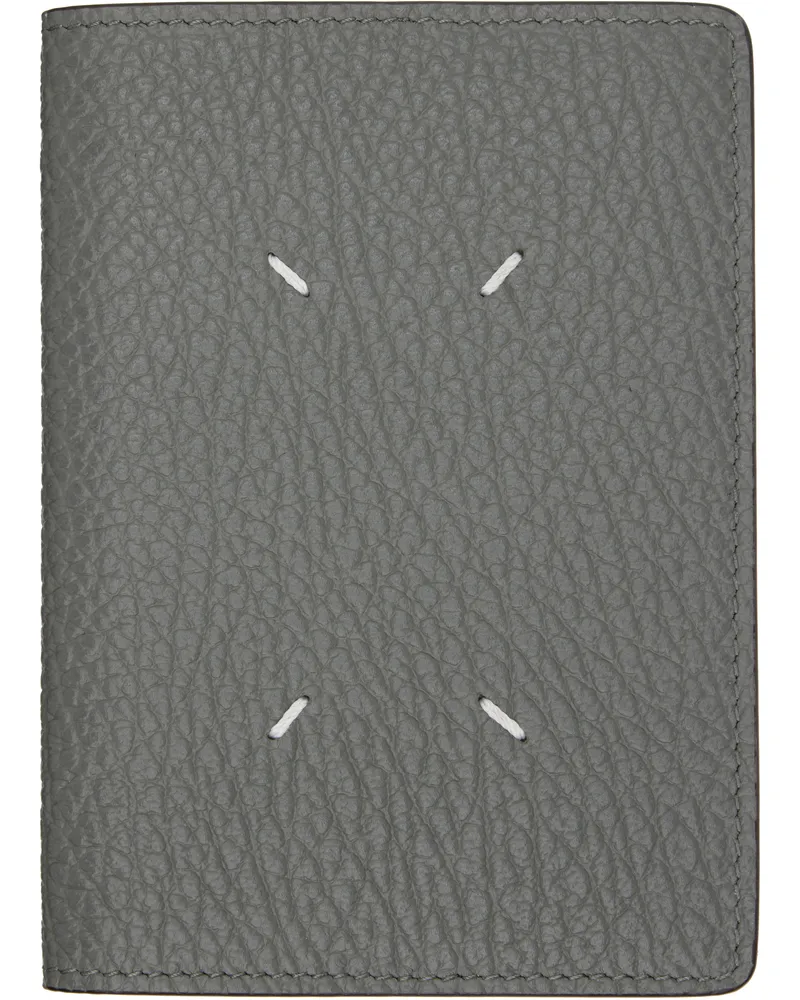 Maison Margiela Blue Calfskin Passport Holder T8127
