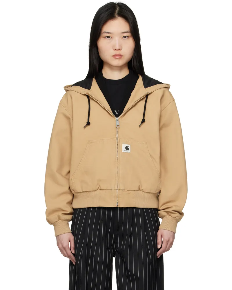 Carhartt WIP Beige OG Active Jacket Rinsed