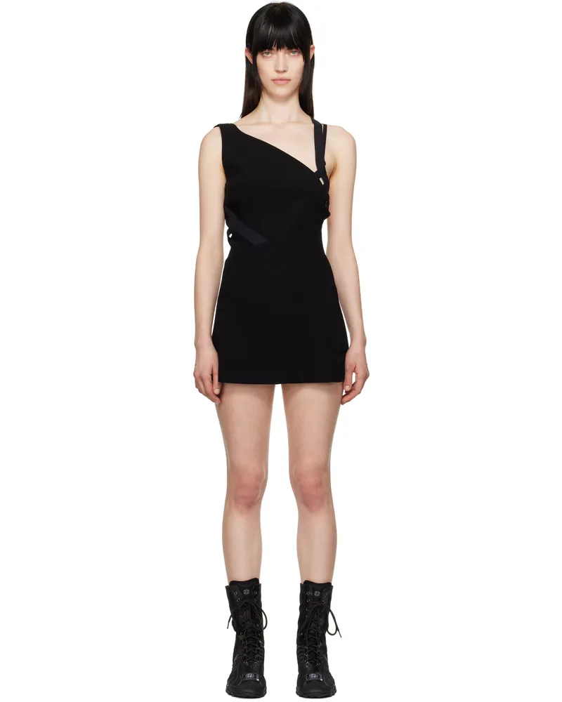 Hyein Seo Black Halter Minidress Black