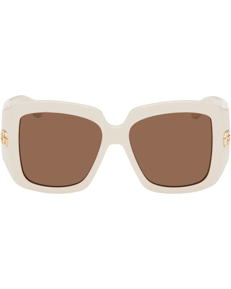 Gucci Off-White 'GG' Corner Sunglasses 004