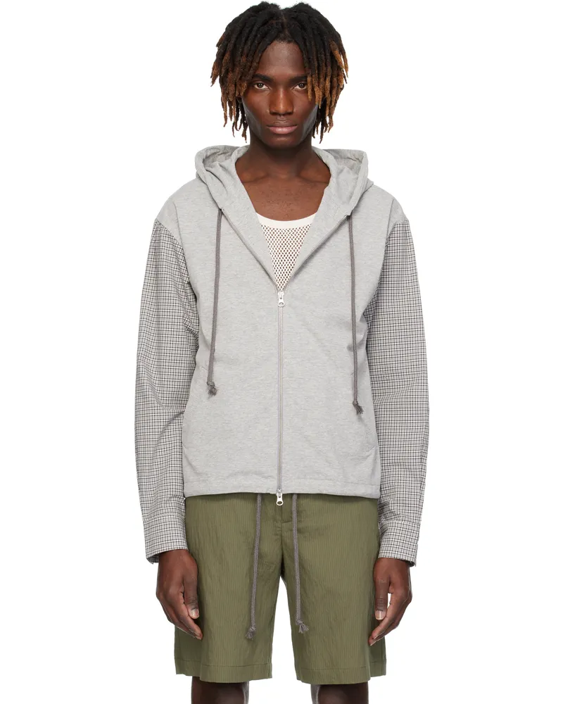 GIMAGUAS Gray Cecile Hoodie Black-white