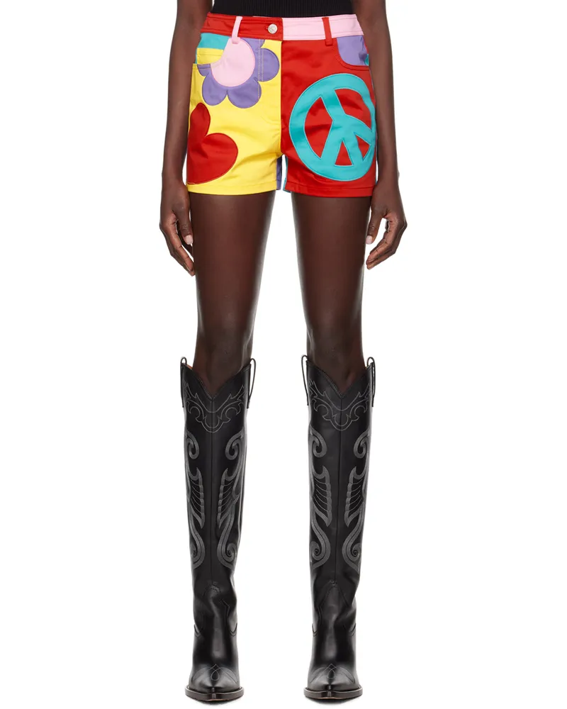 Moschino Multicolor Paneled Shorts A1888