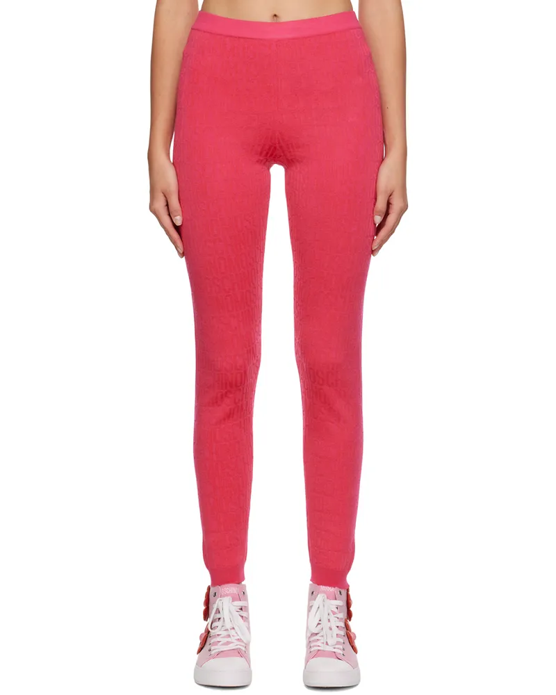 Moschino Pink All Over Leggings A1217