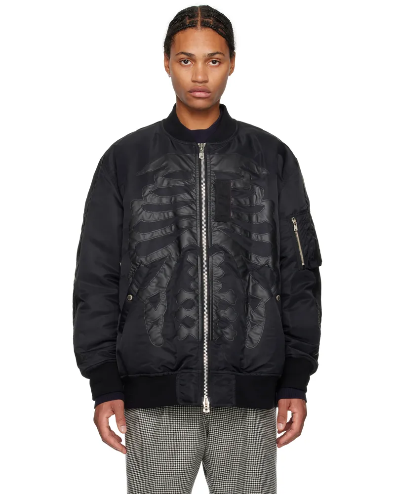 TheSoloIst Black Flight Bomber Jacket Black