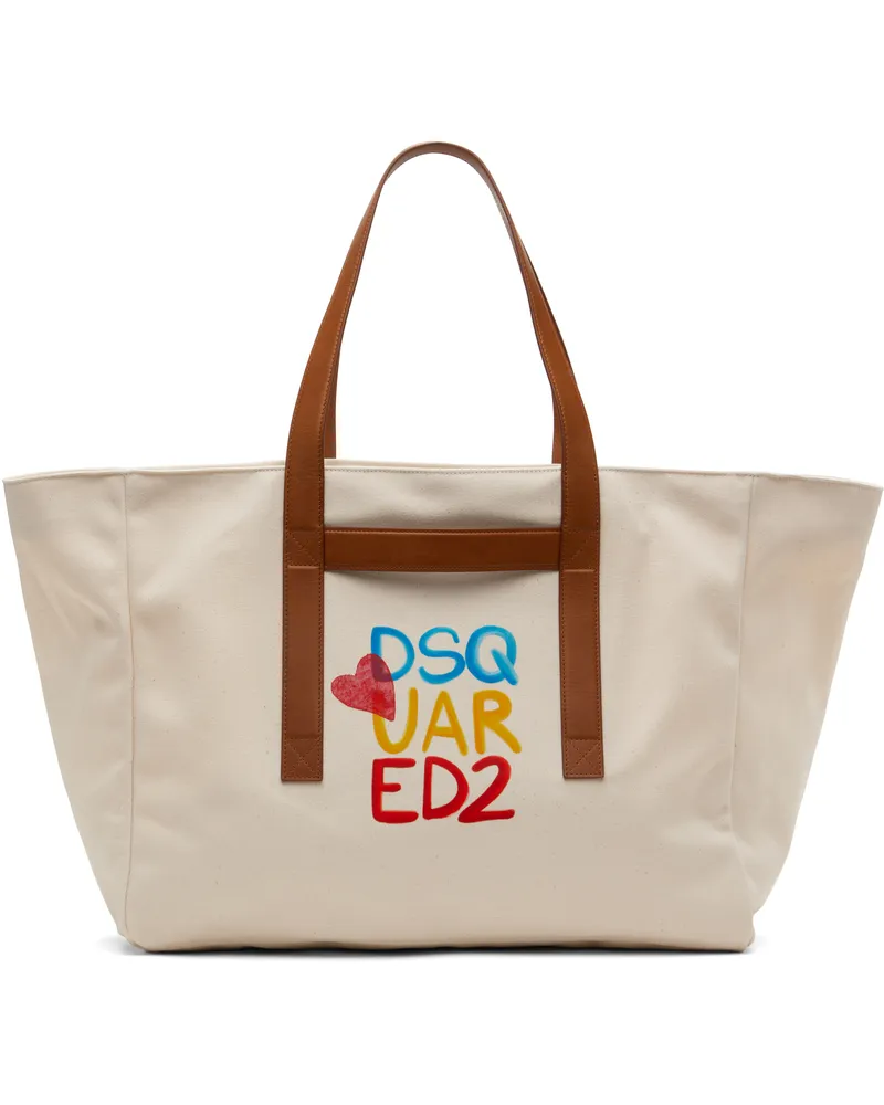 Dsquared2 Beige Summer Lovers Tote Natural