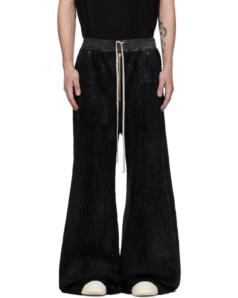 DRKSHDW by Rick Owens Black Porterville Geth Belas Trousers 09