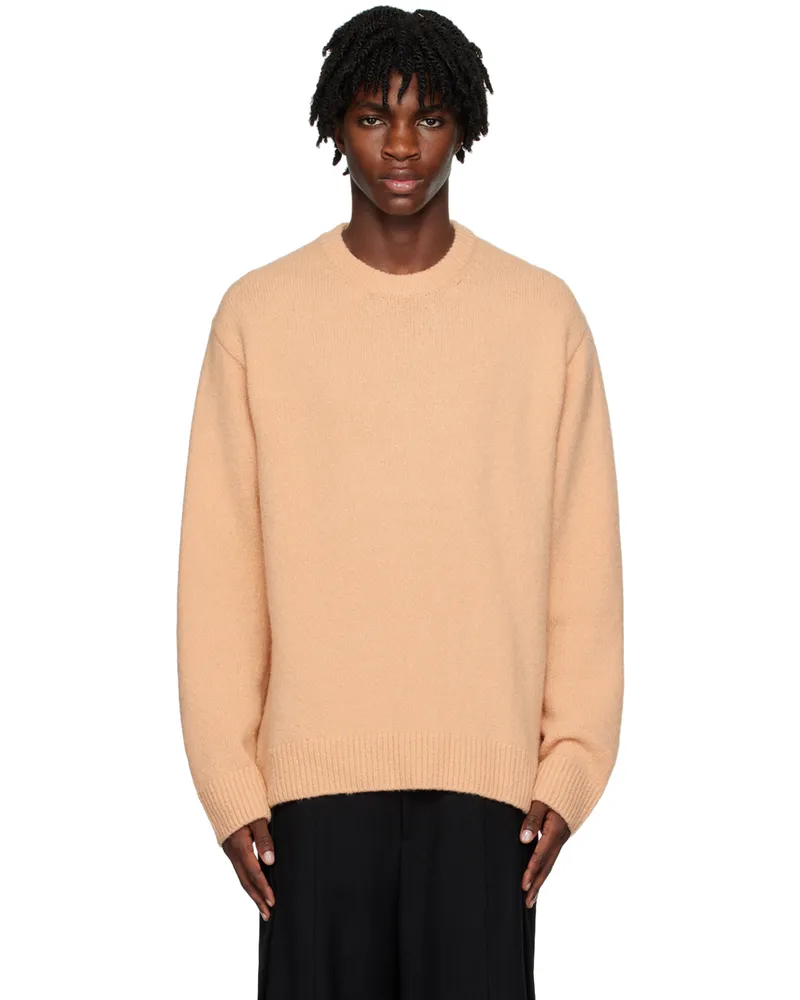 Wooyoungmi Orange Crewneck Sweater Salmon