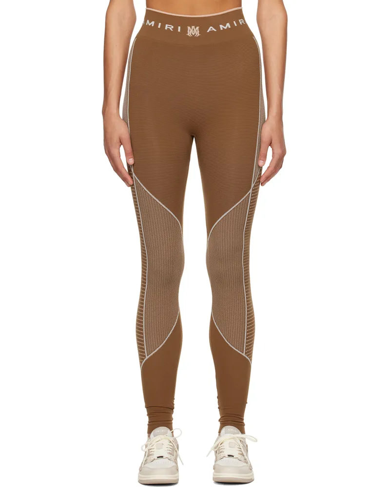 Amiri Brown MA Seamless Leggings Brown