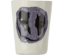 Off-White & Purple Smiley Face Mug