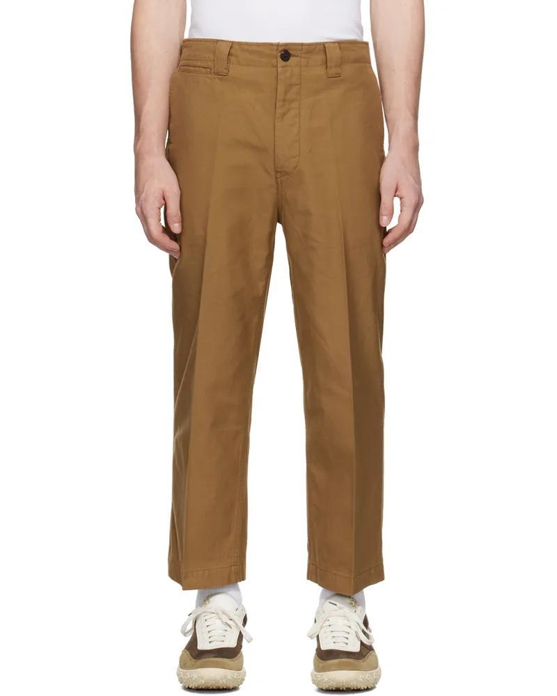 Visvim Brown Leaguers Chino Trousers Lt.brown