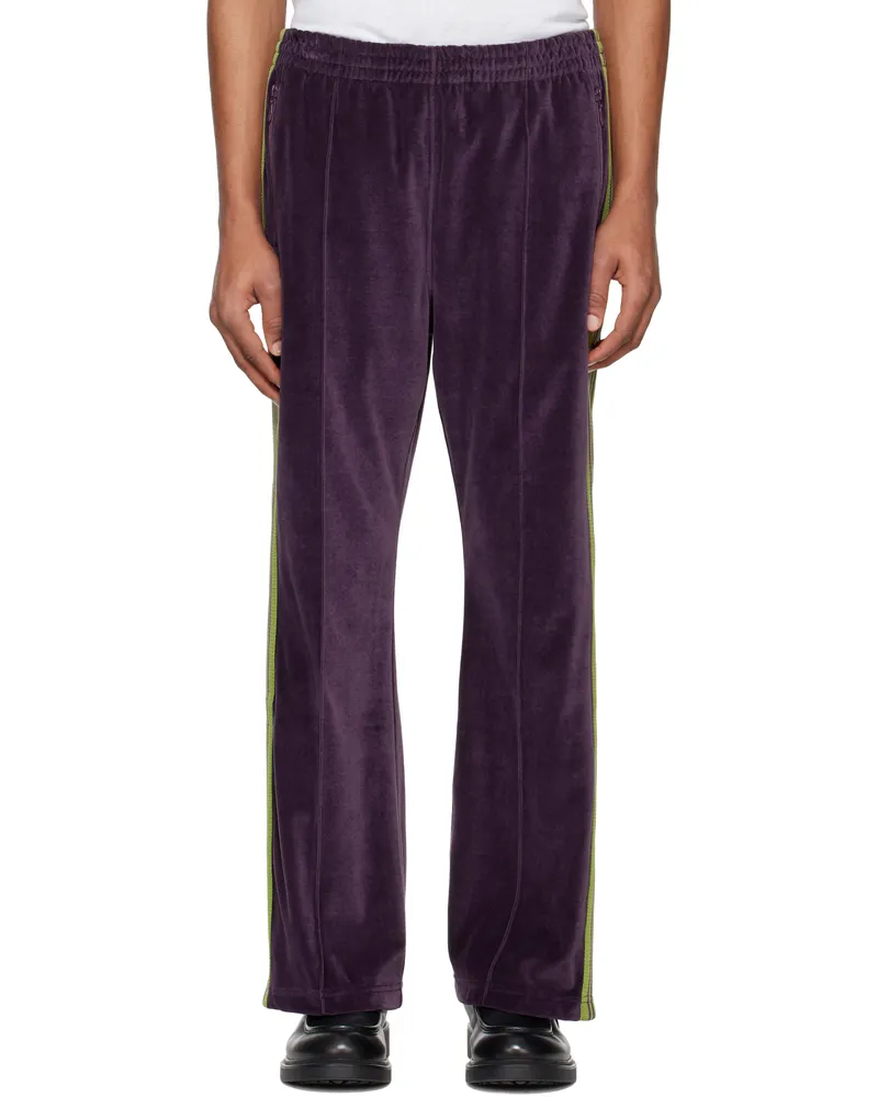 NEEDLES Purple Boot-Cut Track Pants A-purple