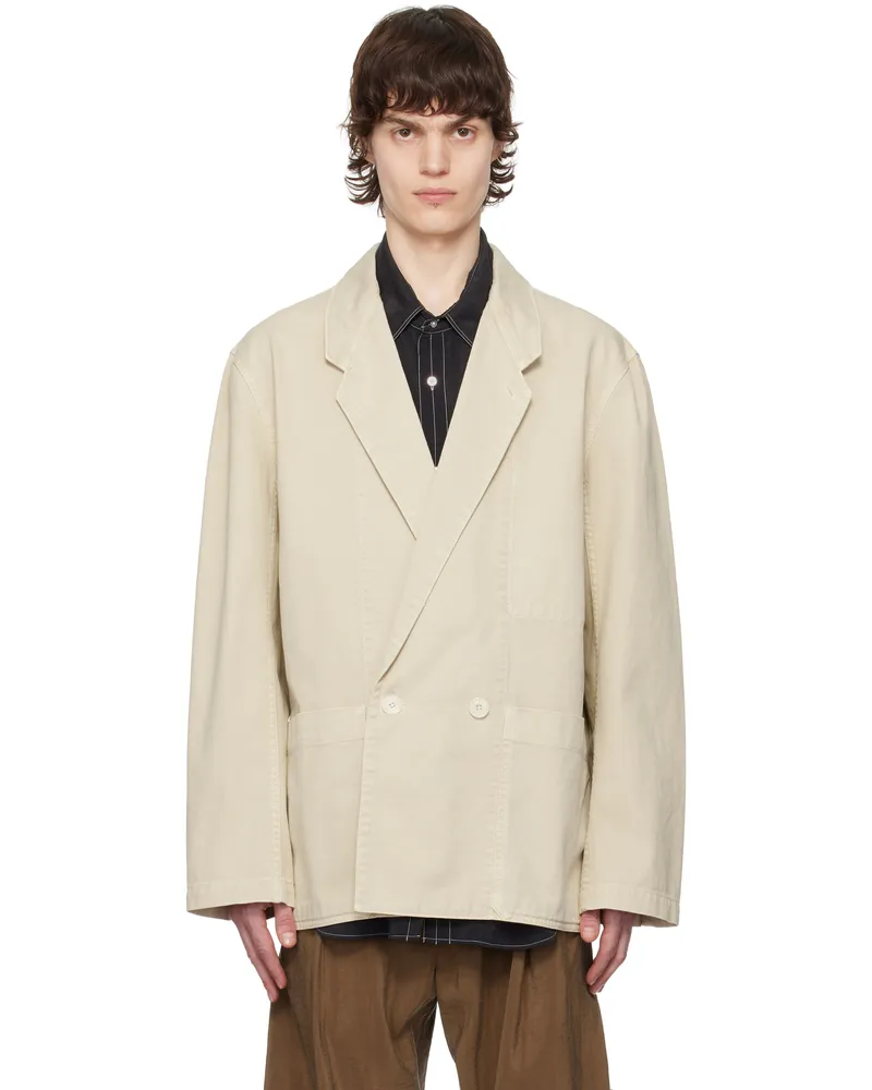 Christophe Lemaire Off-White Workwear Denim Blazer Bg231
