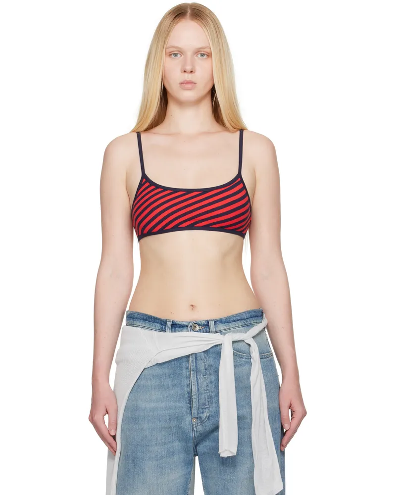 Paloma Wool Red & Navy Chee Bralette Top 250