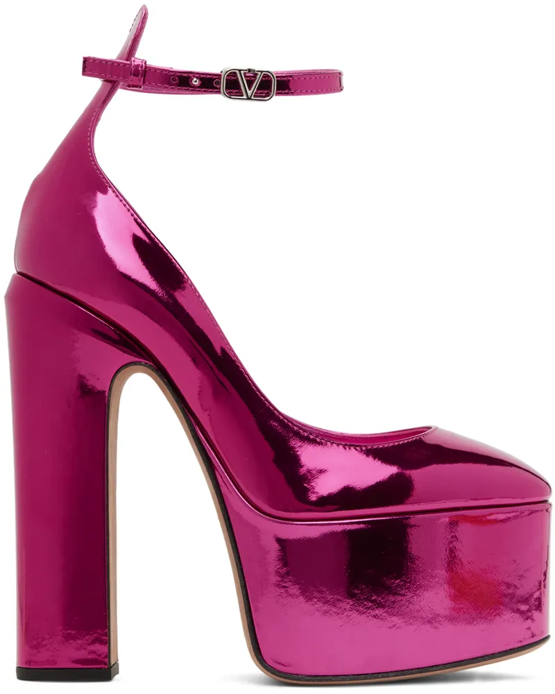 Valentino Garavani Pink Tan-Go 155 Platform Pumps 39e