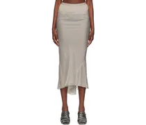 Off-White Calf Midi Skirt
