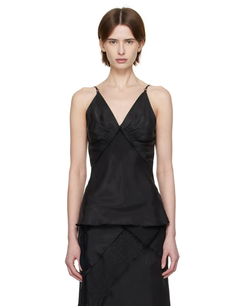Charlotte Knowles Black Elisir Slip Tank Top Black