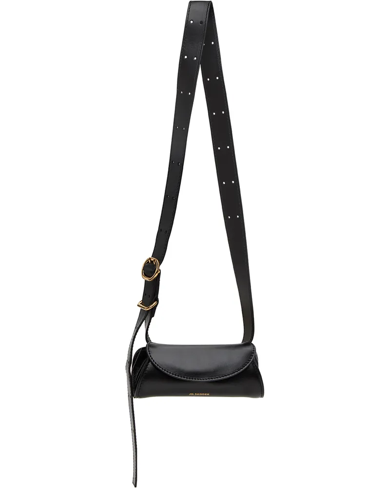 Jil Sander Black Micro Cannolo Bag 001