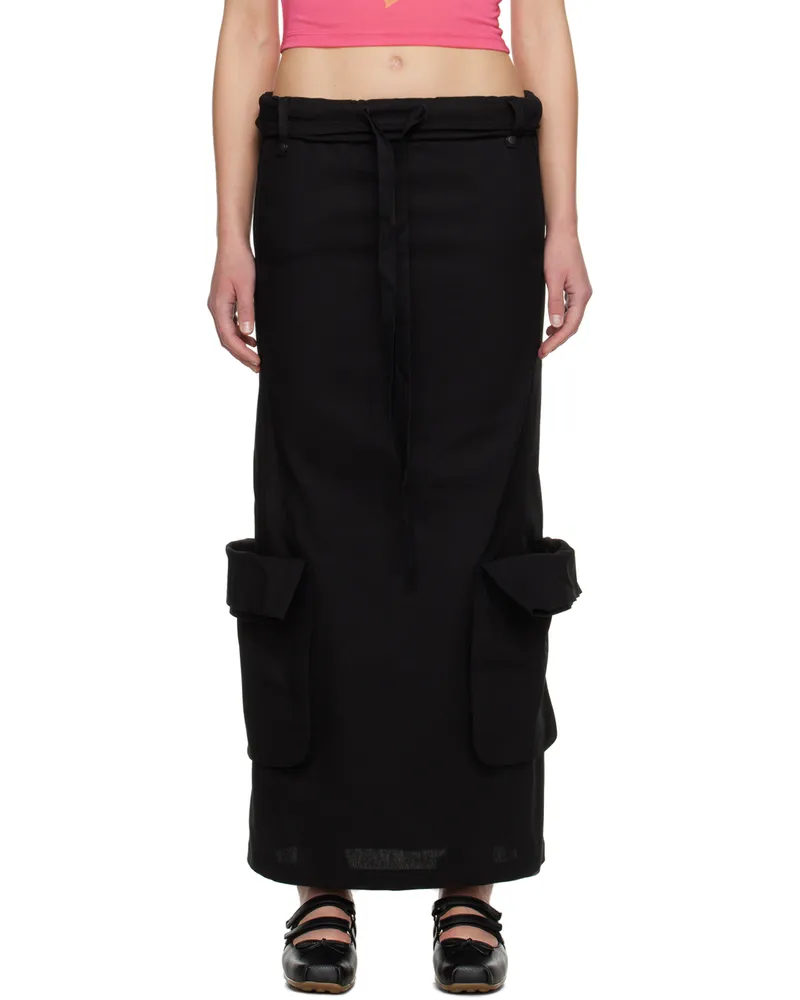 OPEN YY SSENSE Exclusive Black Maxi Skirt Black