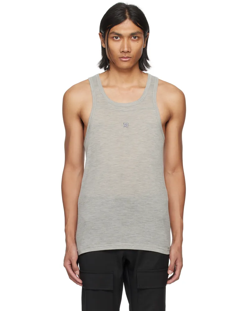 MISBHV Gray 'The M' Tank Top Heather