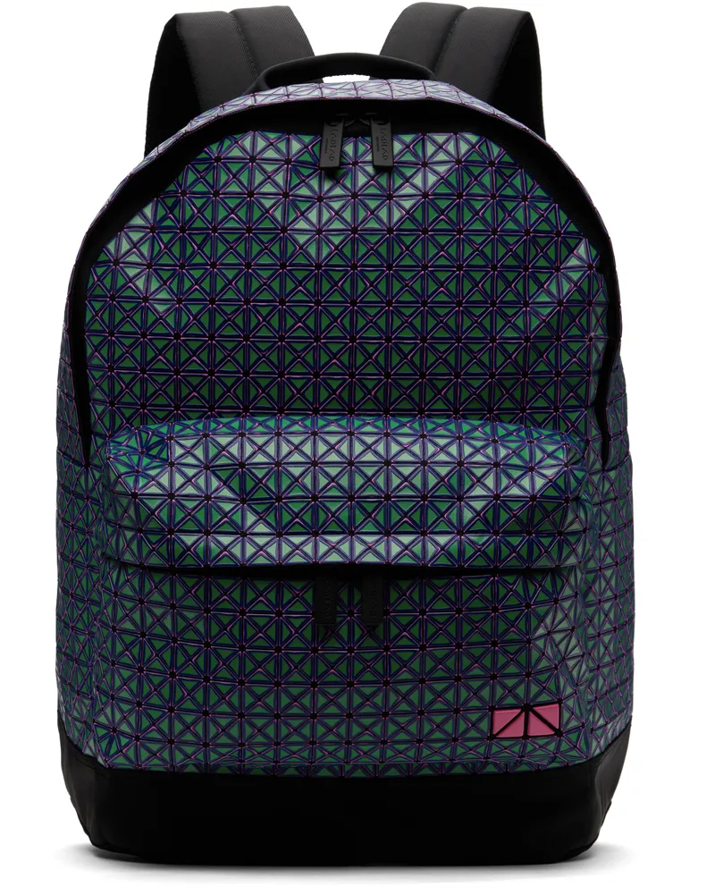 Issey Miyake Green & Purple Daypack Rough Backpack 67-green