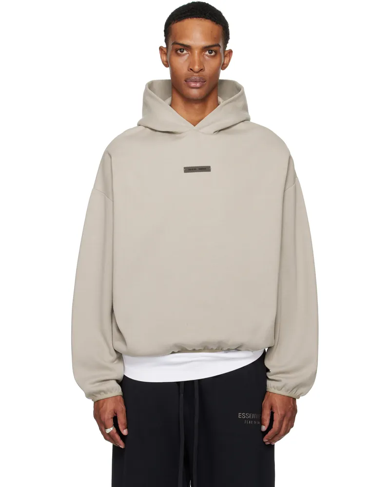 Fear of God Taupe Modern Fit Fleece Hoodie Timber
