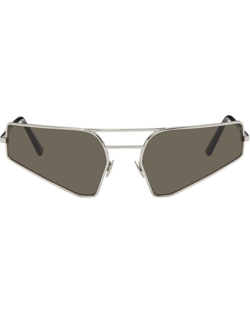 Rick Owens Silver Concordians Prong Sunglasses 1809
