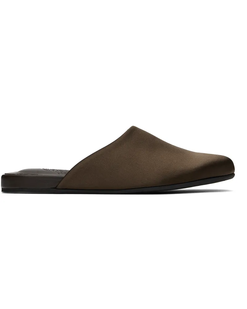 Ancient Greek Sandals Brown 'The Slipper' Slippers Brown