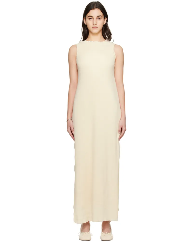 Maison Margiela Beige Layered Maxi Dress 962