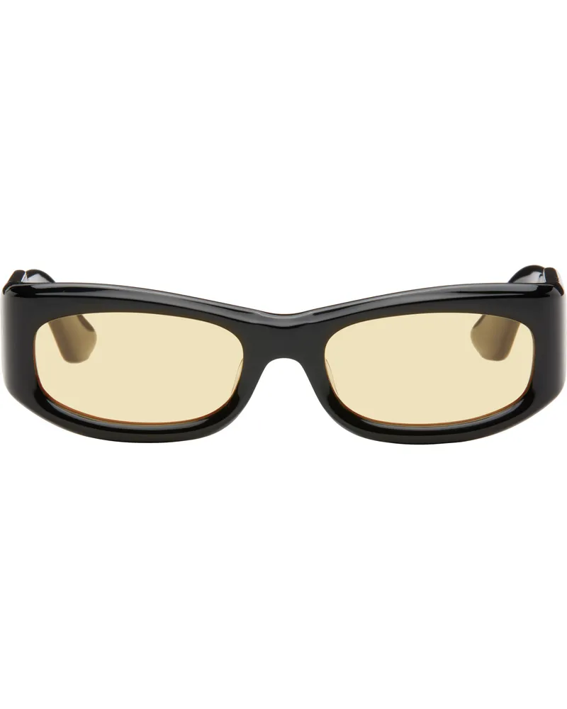 Port Tanger SSENSE Exclusive Black Saudade II Sunglasses Black