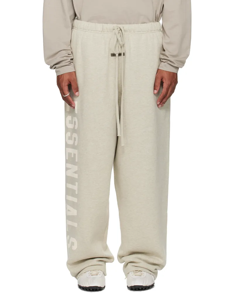Fear of God Beige Lounge Fleece Sweatpants Heather