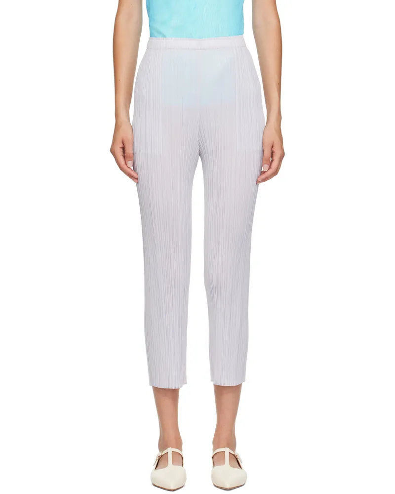Issey Miyake Gray Monthly Colors July Trousers 10
