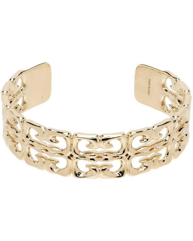 Givenchy Gold 4G Liquid Open Cuff Bracelet 710-golden