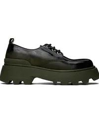 AMI Paris Khaki Lug Sole Derbys Olive