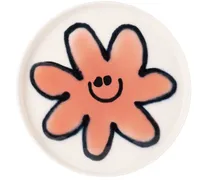 Orange Frizbee Ceramics Edition Lovely Smile Plate