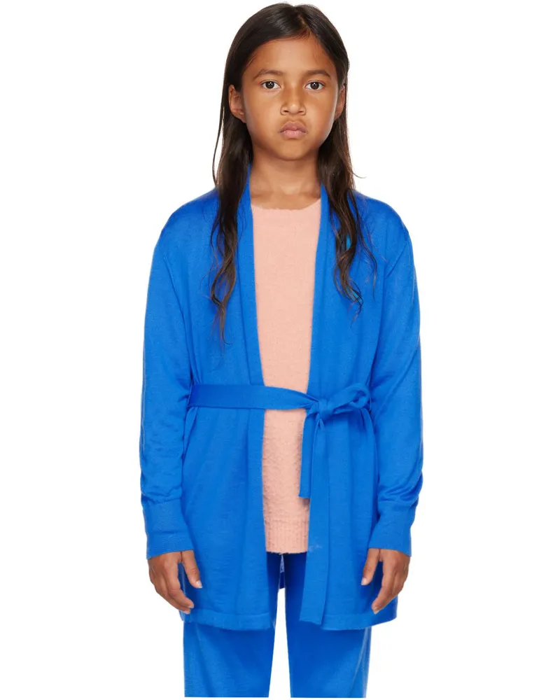 The Row Kids Blue Huey Cardigan Azb