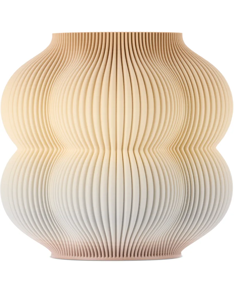Sheyn SSENSE Exclusive Beige & Brown 2LG Studio Edition Little Peach Vase Biege&brown