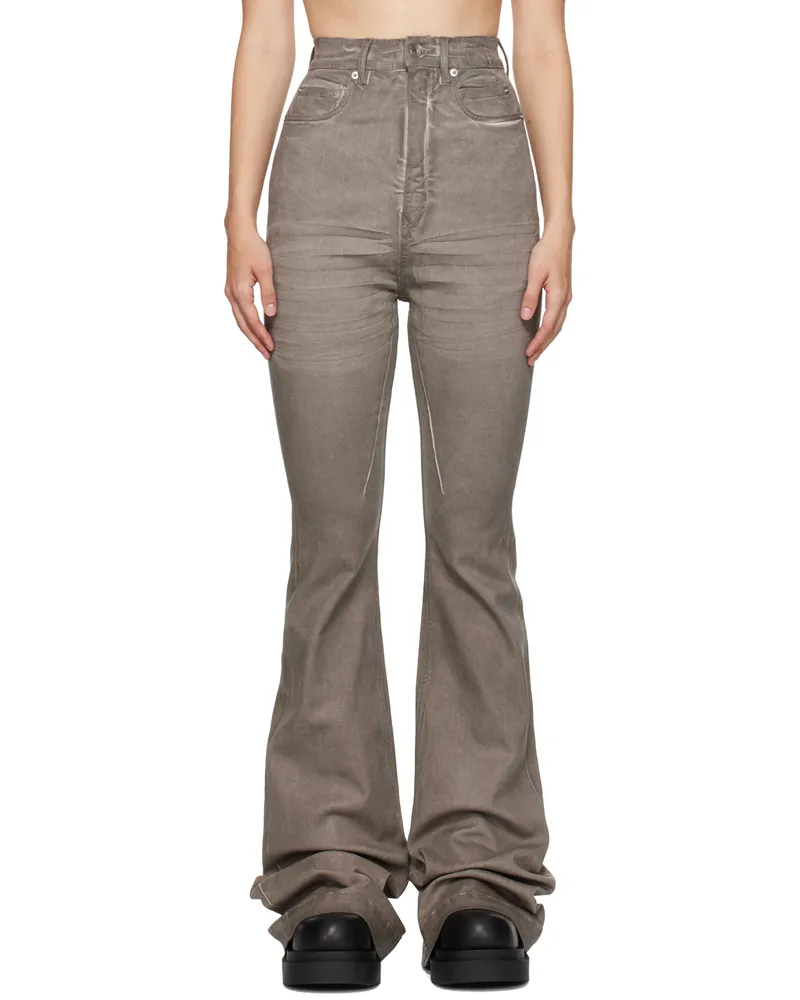 DRKSHDW by Rick Owens Gray Porterville Bolan Bootcut Jeans 34