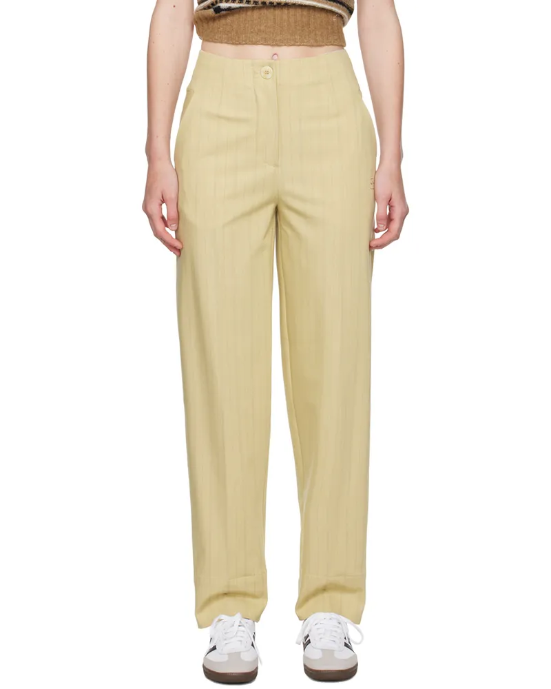 Ganni Beige Suiting Trousers 299