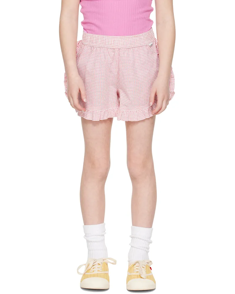 Molo Kids Red & White Acacia Shorts 8736