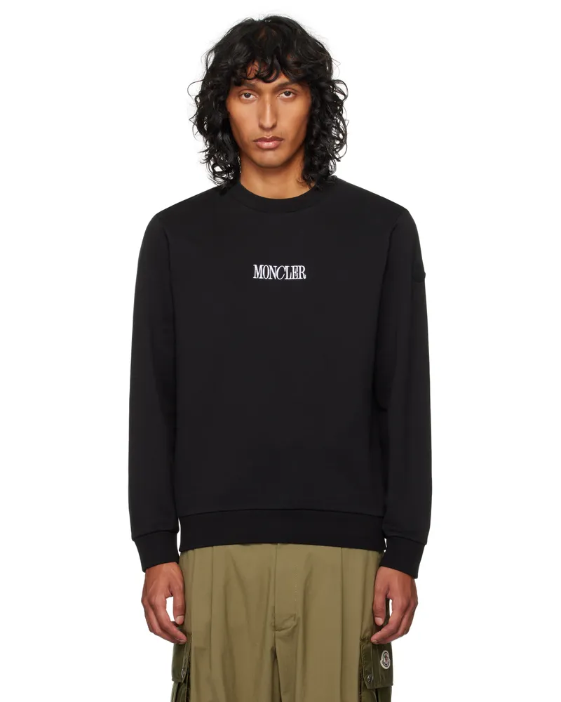 Moncler Black Logo Sweatshirt 999