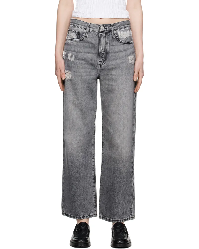 Frame Denim Gray 'Le Jane Crop' Jeans Kallin