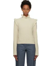 See by Chloé Off-White Ruffle Sweater 20s