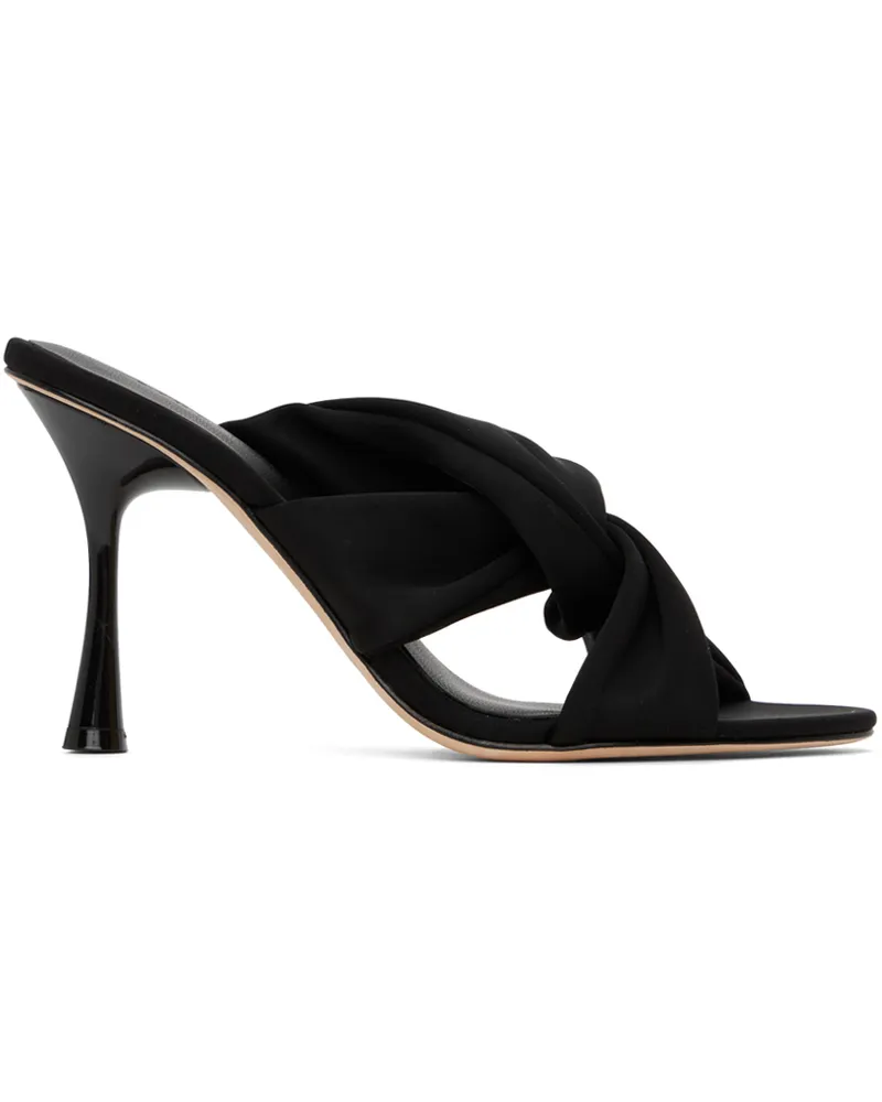 Studio Amelia Black Loop 90 Heeled Sandals Blk