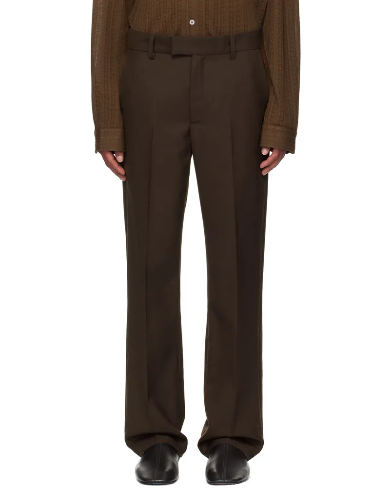 Séfr Brown Mike Suit Trousers Sludge