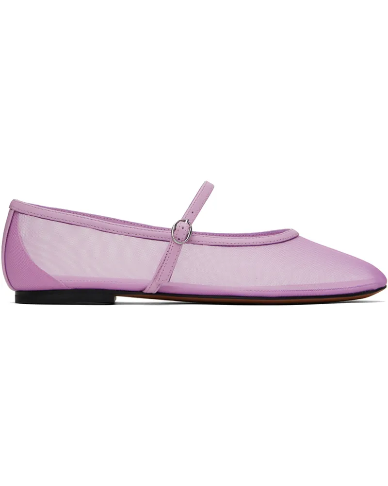 3.1 phillip lim Purple ID Mesh Mary Jane Ballerina Flats Wisteria