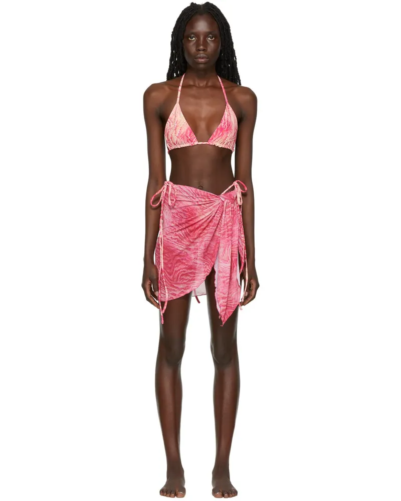 Kim Shui SSENSE Exclusive Pink String Bikini Pink