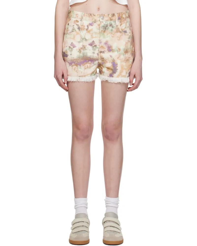 Étoile Isabel Marant Multicolor Lesia Denim Shorts Algr